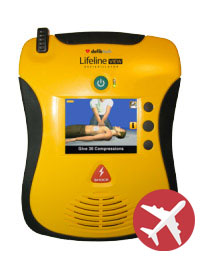 "Lifeline VIEW AED" דפירילטור מתאים לשימוש בתעופה